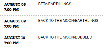 CN.com now has “Bubbled” listed for August 10th. So the current confirmed schedule