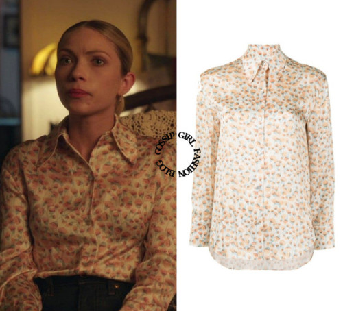  Who: Tavi Gevinson as Kate KellerWhat: Vince Floral-Print Silk Shirt - $343.00Where: 1x11 “You Can’