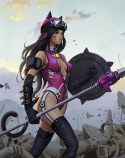 sosolo:  Catgirl warriorby    GZQ sevenillustratorguangdong,