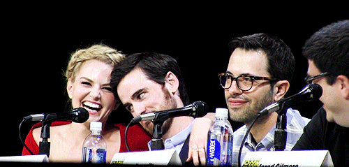 keepcalmwearetimeless:  JMo and Colin in the Hug that Killed a Thousand CS Fangirls: