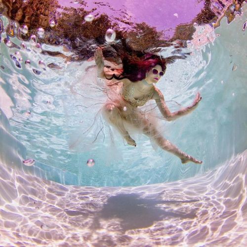 “Suspended” - A wide angle shot while laying on the bottom of the pool made for this int