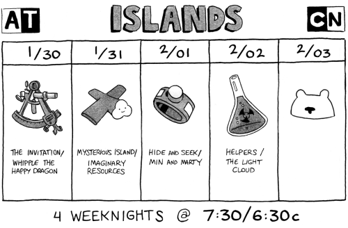 adventuretime:kingofooo:ADVENTURE TIME: ISLANDS! The 8-Part miniseries begins January 30th. Four con