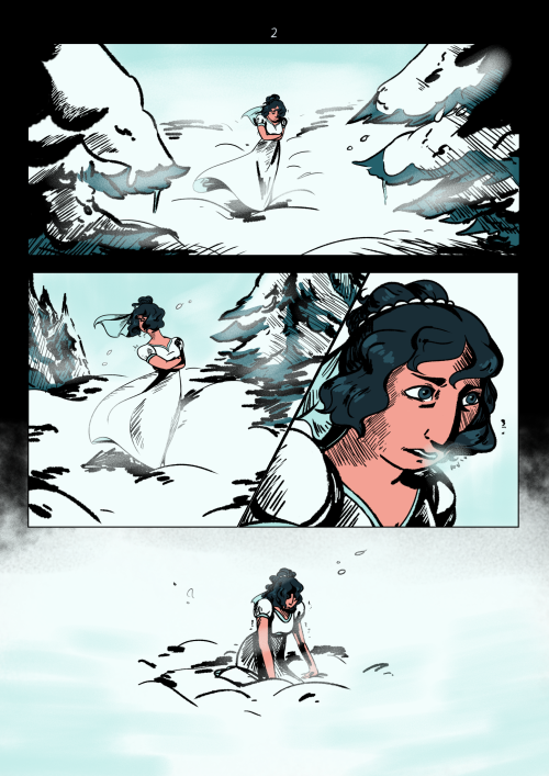 art-sicordial:“The first of fourteen chapters.For Ada, walking out into a snowstorm sounded better t