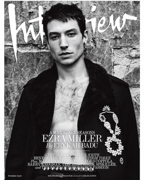 timmy-chalamet:Ezra Miller photographed by Mikael Jansson for Interview Magazine. 