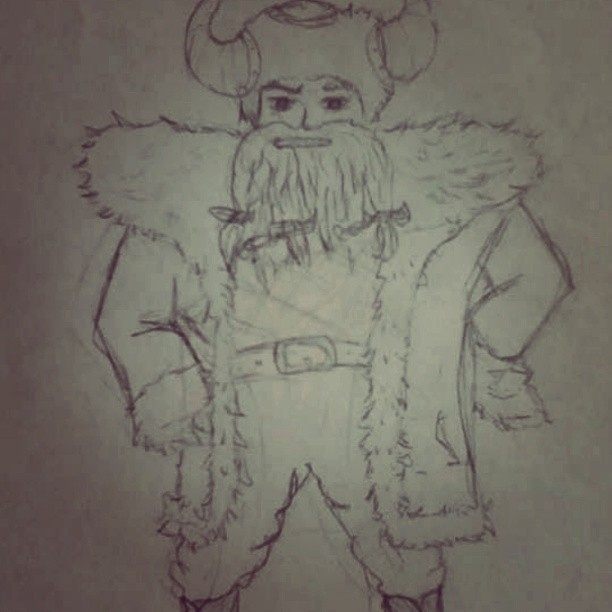 Alfehern #alfehern #sketch #draw #drawing #doodle #vikingo #king #kingdom #boss #warrior