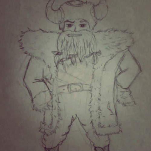 Alfehern #alfehern #sketch #draw #drawing #doodle #vikingo #king #kingdom #boss #warrior #design #character
