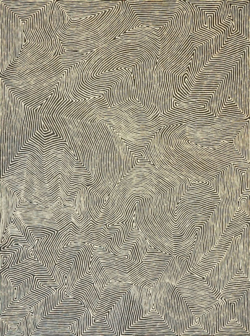 abstrakshun: George Tjungurrayi (Australian, b. circa 1945)@ Utopia Art Sydney