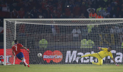 uefadaily:  Alexis Sanchez wins Copa America for Chile, their first ever title, with a Panenka in the penalty shootout (Chile 4-1 Argentina) | July 4, 2015