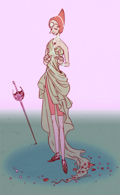 rawossein:  A Pearl I drew at the beginning of the school year! Looking back on it now, I think I’ve grown since drawing this. I remember initially just really wanting to design an elaborate dress for Pearl, and it turned into this.