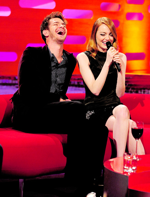 andrewgarfield-daily:  ‘She makes me laugh’ - Andrew Garfield about Emma Stone 