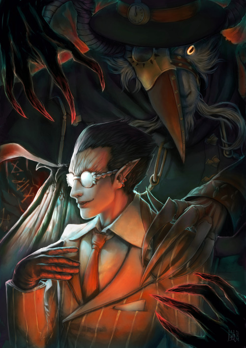 Overlord fanart - Demiurge and Ulbert