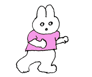 のだ 人生たのしいうさぎのうごくlineスタンプをつくりました