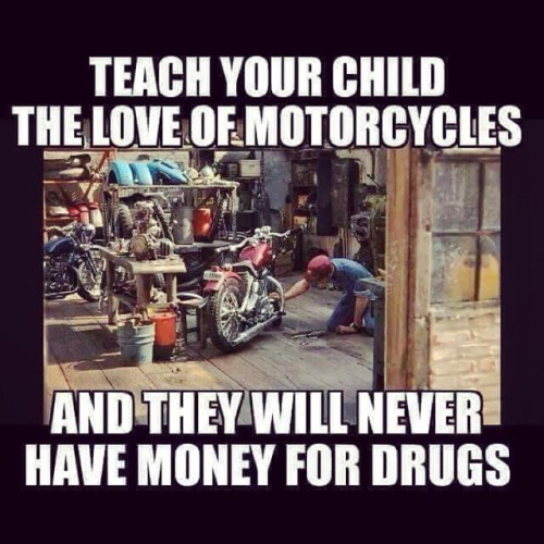 russbrownmotorcyclelaw:The all consuming passion and addiction to motorcycles can have it’s upsides,