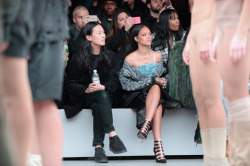 hautebasics:  sherlockismymusic:gracefulgray:hautebasics:  Front Row: Kanye West x Adidas Originals A/W 15  Umm  I… I don’t think so??  This definitely is the front row of the ‘Kanye West x Adidas Originals’ show… lol