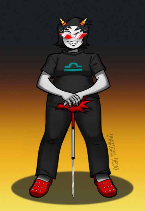 unnaturaldecay: Raffle prize for @cryptidhomestuck ! congratz on making me draw homestuck… Bu