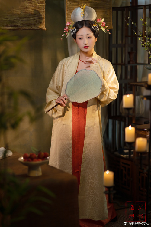 [Hanfu · 漢服]China Song Dynasty Chinese Traditional Clothing Hanfu  &amp; Hairstyle B