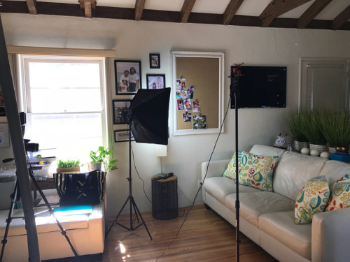 Shooting the founder intro for the new Black-Asian promo video in my living room. #entrepreneurlife 