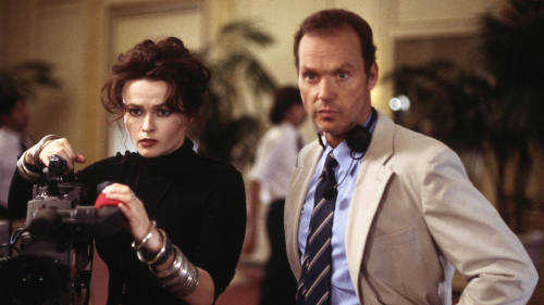 lillithblackwell:Helena Bonham Carter and Michael Keaton in “Live from Baghdad“
