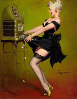 pinuptown:  Gil Elvgren, 1966. 