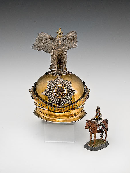 neoprusiano:@Neoprusiano Prussian Gardes Du Korps Officer M1889 Helmet with Eagle