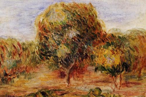 Cagnes Landscape, 1908, Pierre-Auguste RenoirMedium: oil,canvas