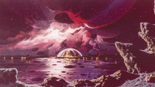 Porn Pics slumberellaa: Sci Fi Landscape. Unknown Artist.