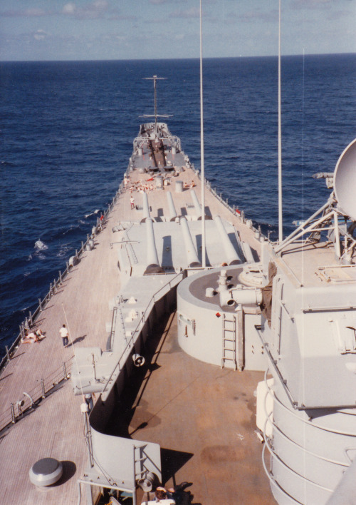 Underway Feb 1989 - USS Wisconsin BB-64