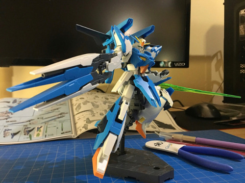 Check out @a01000011 and his A-Z Gundam! Very clean straight build and nicely posed! It takes skills