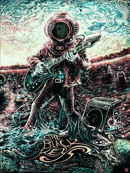 jungleindierock:  The Black Keys gig posters by Miles Tsang. Watch the artwork and