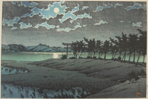 Kawase Hasui(川瀬巴水), HINUMA, HIROURA, MITO, 1946from Selected Views of Tokaidomore