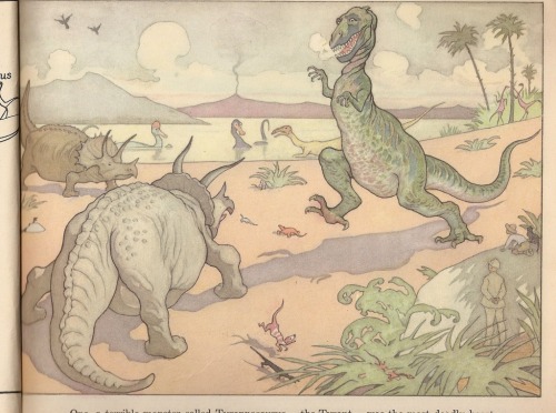 killdeercheer:The fanciful and whimsical Paleoart of E. Boyd Smith (possibly my favorite old paleoar