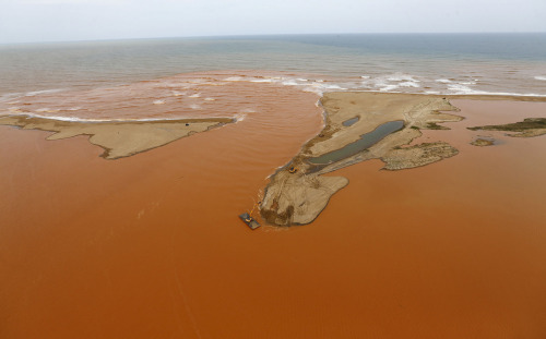 Earlier this month, two dams retaining tons of iron-mining waste near the Brazilian town of Bento Ro