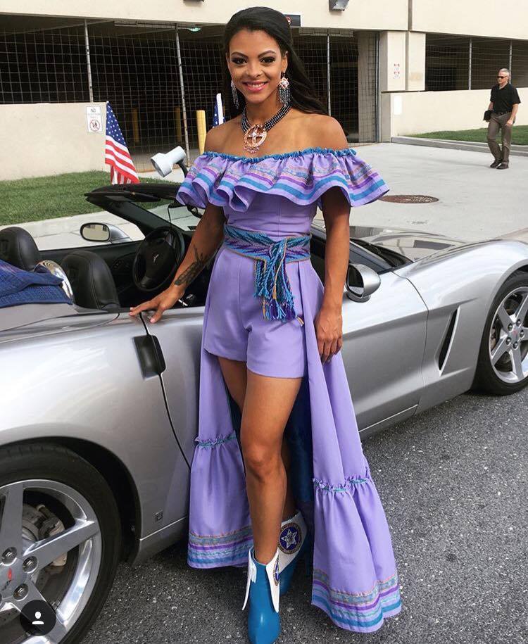 fyeahindigenousfashion:  Miss Oklahoma 2017, Triana Browne, is a citizen of the Chickasaw