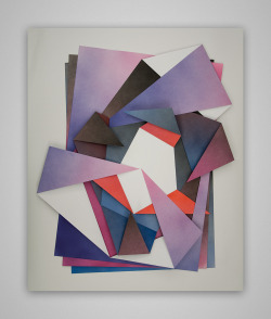 ionoi:  From the series &ldquo;Having fun romancing&rdquo; by Aldo Tolino Acrylic on multiple layers of paper, folded, 2014 