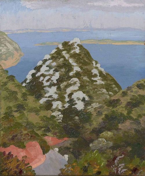 Arrabida, Portugal   -    Sir Cedric Lockwood Morris , c.1956British , 1889-1982Oil on canvas20 x 24