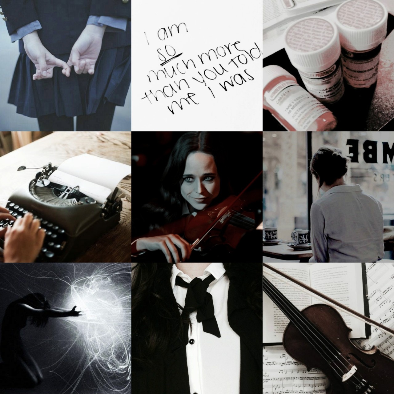 Way too many moodboards. — TUA moodboard: Vanya Hargreeves