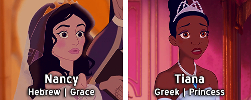 alostwendybird:  kristoffbjorgman:  Disney Heroines   their names’ meanings Bonus:  reblogging almost solely because almost everyone’s name is meaningful but Rapunzel’s literally just means lettuce 