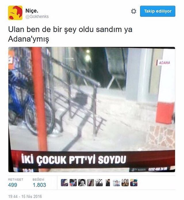 Ulan ben de bişey oldu...