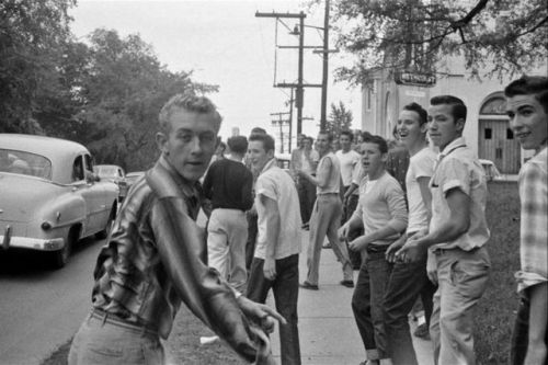 The Little Rock Nine (Arkansas, 1957):Two black students are harrassed by other students on their wa