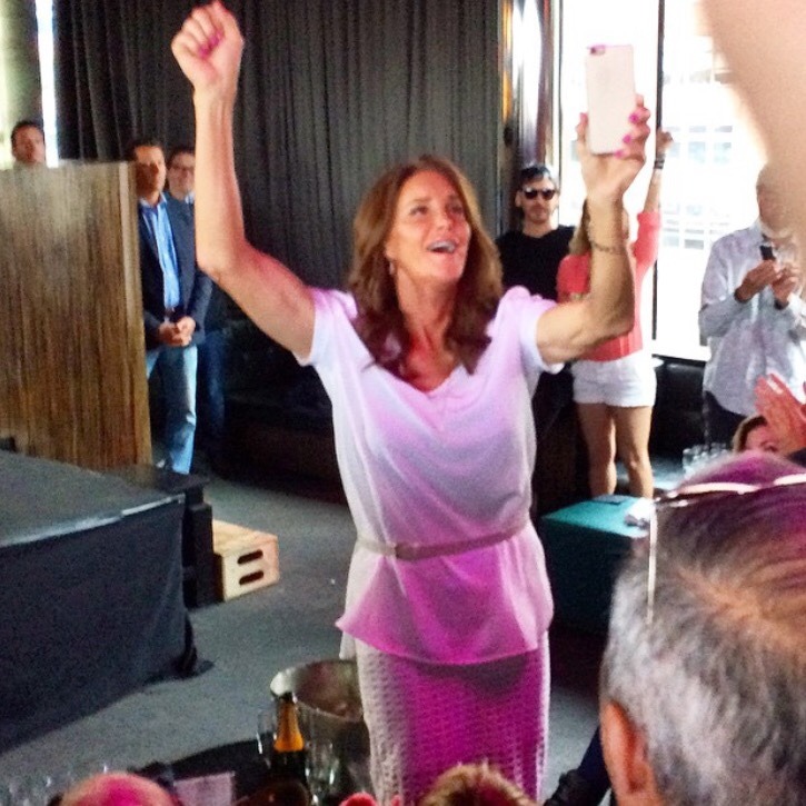 caitlyn-news:  Caitlyn celebrating Gay Pride at the Dream Hotel in NYC.