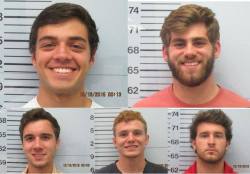 tarynel:  neekwuzhere:  xelamanrique318:  Five Ole Miss University frat students were arrested in the brutal beating of another college student. The victim, Jeremy Boyle, suffered a concussion, broken ear drum, broken teeth, a bruised lung, bruised ribs