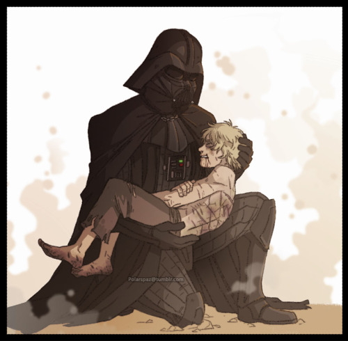 Luke and Vader AUVader nearly fell to his knees as he entered the Tuskan’s hut. A wave of pure angui