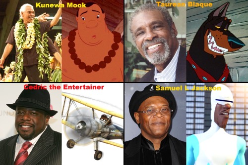 marrymejasonsegel:Men of color and the Disney characters they have played