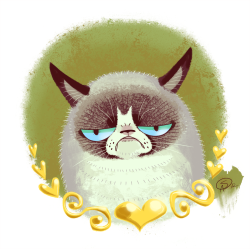 geektothemax:  Tard the Grumpy Cat by GantzAistar 