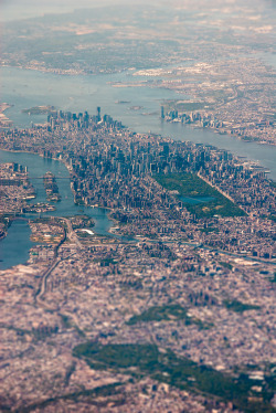 travelingcolors:  New York Aerial | New York (by Tim Sklyarov) 