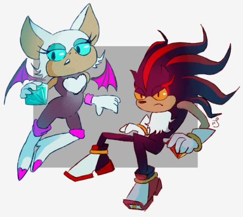 Here’s some Sonic characters. I took some liberty with drawing them, it was fun fun fun~ (especially