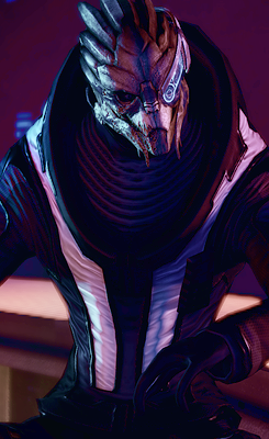 vorkosigans:  I’m Garrus Vakarian. Codename: Archangel. All-around turian bad boy and dispense