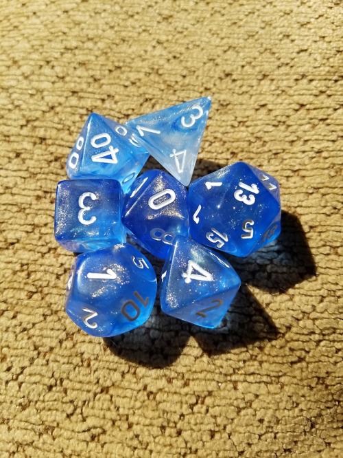 Chessex Sky Blue Borealis set!