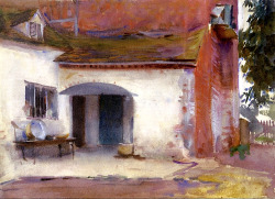 bofransson:  House and Courtyard John Singer Sargent - circa 1903 