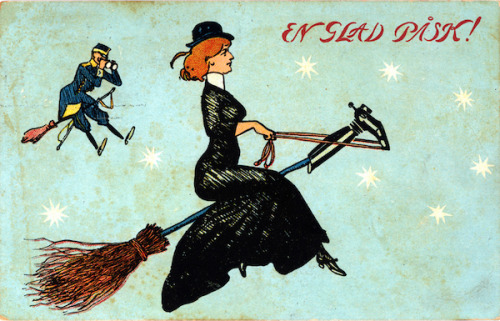 collectorsweekly:Happy Easter! Here Come the Witches “In the United States, Easter folklore re